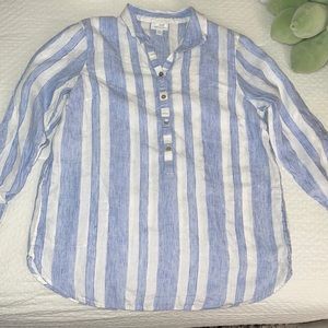 J. Jill linen Love Linen striped tunic
